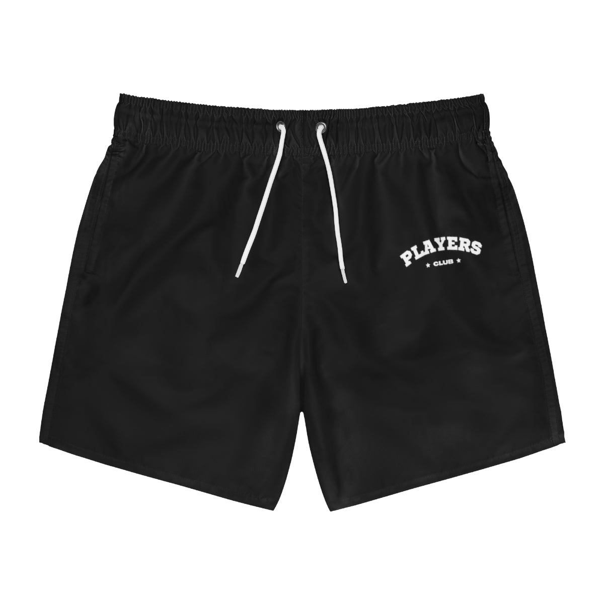 Classic Players Club Men's Swim Trunks In Midnight Black