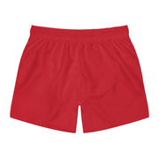 Classic Players Club Men's Swim Trunks In Brick Red