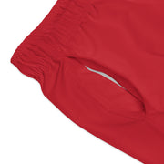 Classic Players Club Men's Swim Trunks In Brick Red