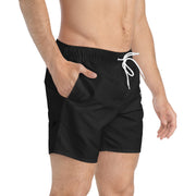 Classic Players Club Men's Swim Trunks In Midnight Black