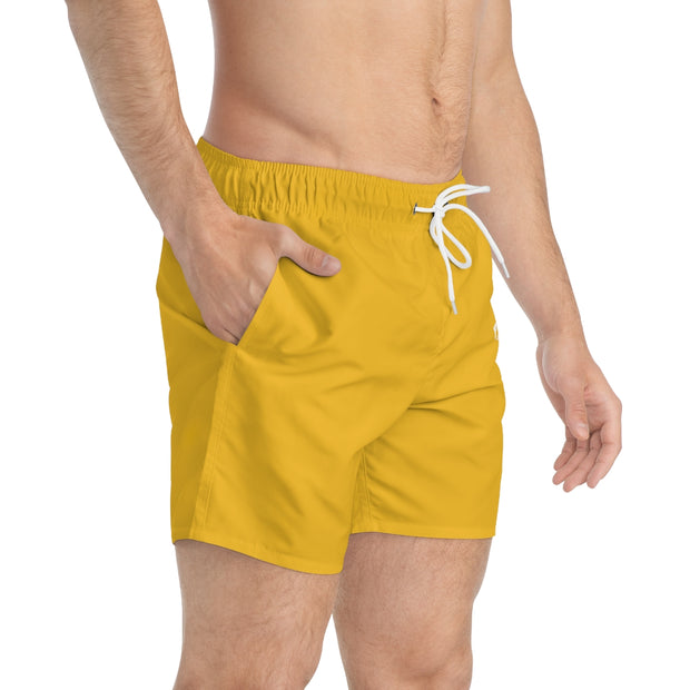 Classic Players Club Men's Swim Trunks In Canary Yellow