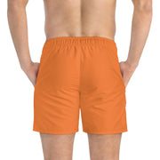 Classic Players Club Men's Swim Trunks In Red Fox Orange