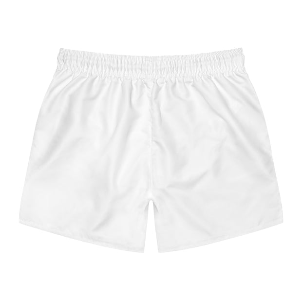 Classic Players Club Men's Swim Trunks In Powder White