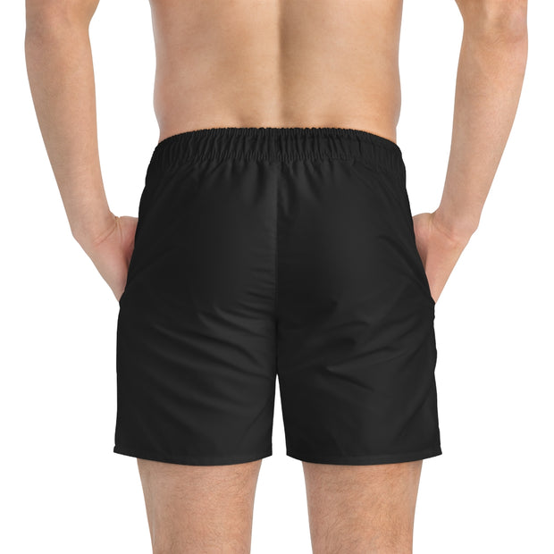 Classic Players Club Men's Swim Trunks In Midnight Black