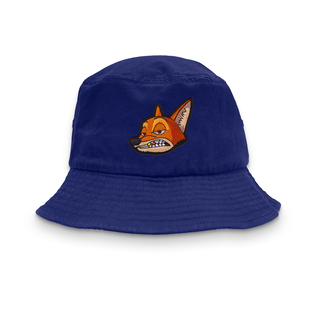 Slick As A Fox Bucket Hat In Azure Blue