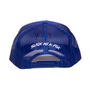 Slick As A Fox Trucker Hat In Royal Blue