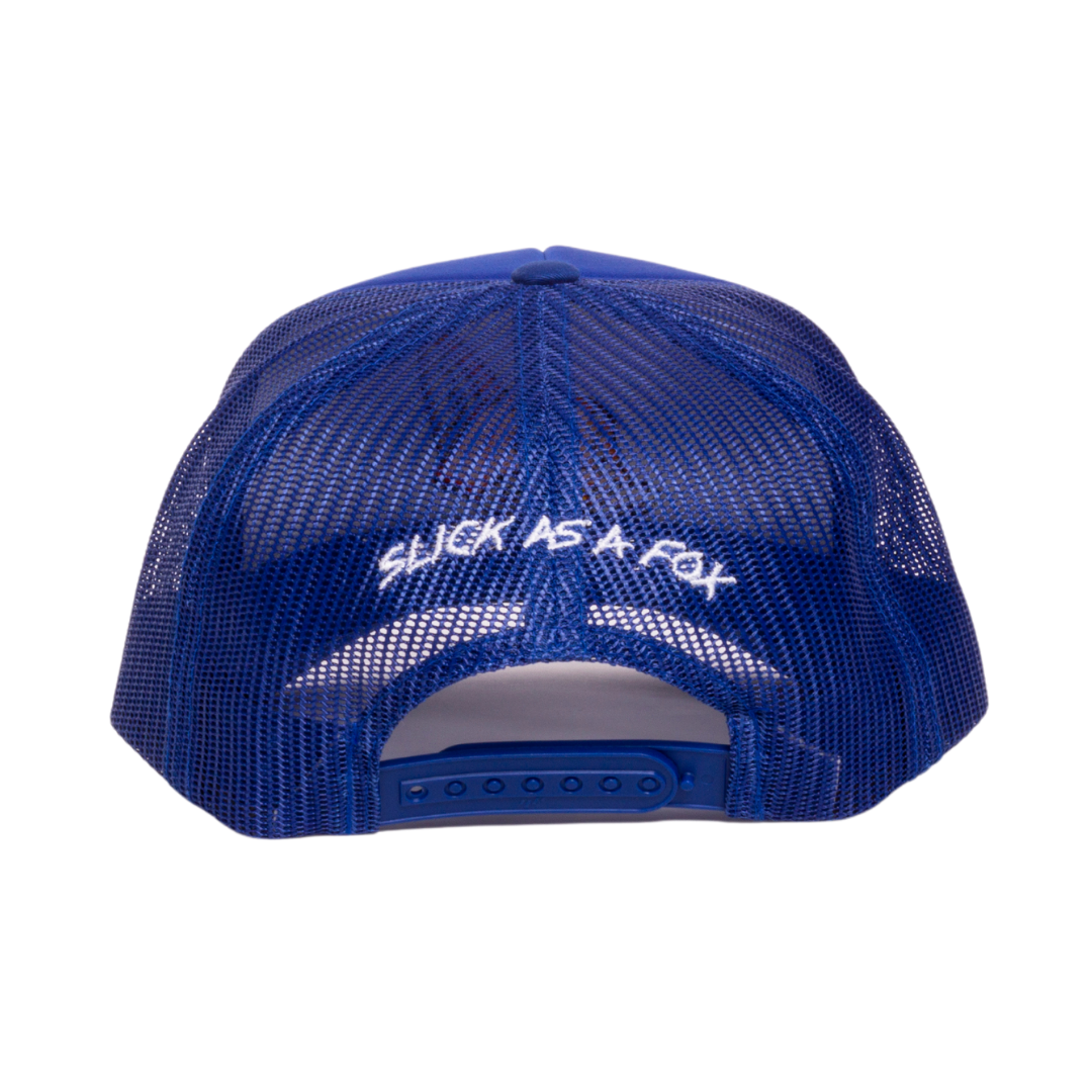 Slick As A Fox Trucker Hat In Royal Blue – Slick As A Fox Inc