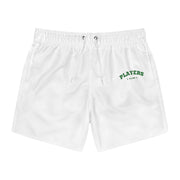 Classic Players Club Men's Swim Trunks In Powder White