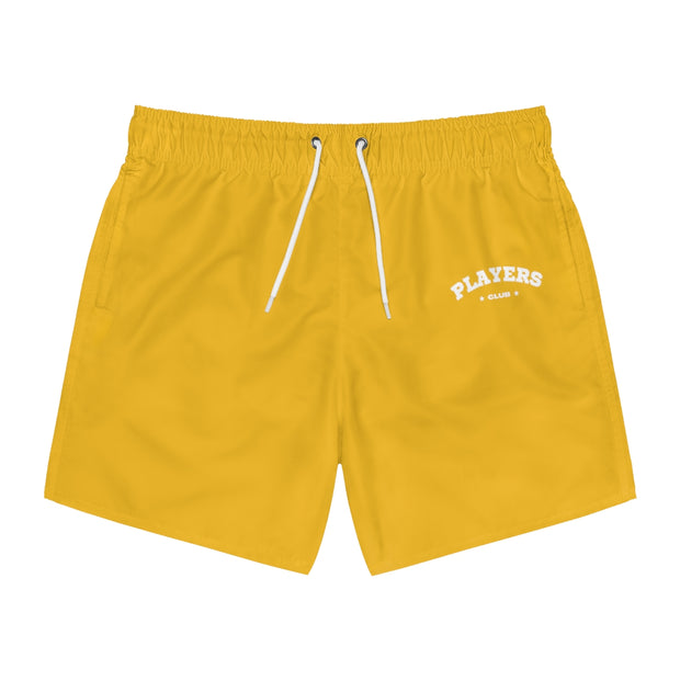 Classic Players Club Men's Swim Trunks In Canary Yellow