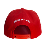 Slick As A Fox Snapback In Brick Red