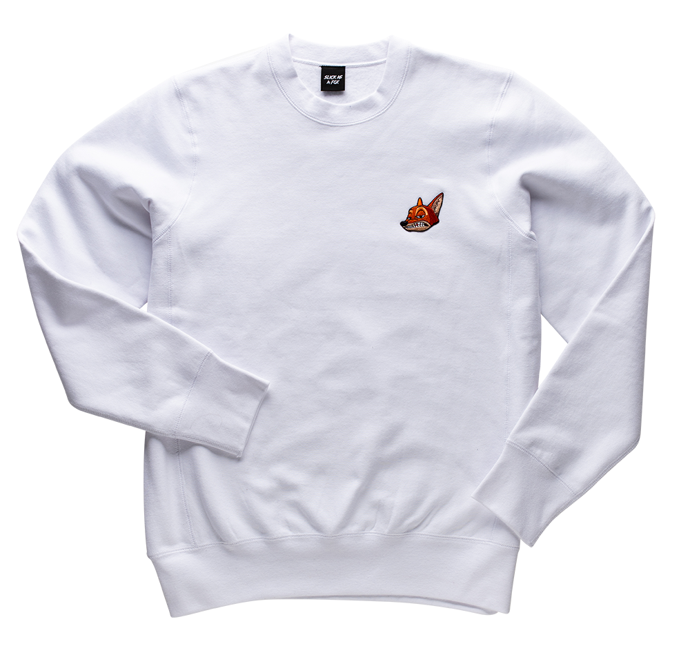 Heavyweight Crewneck Sweatshirt In Powder White