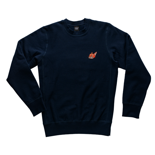 Heavyweight Crewneck Sweatshirt In Navy Blue