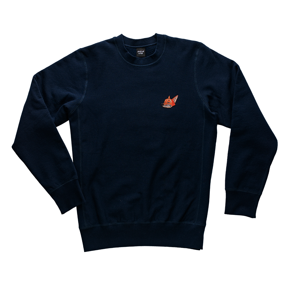 Heavyweight Crewneck Sweatshirt In Navy Blue