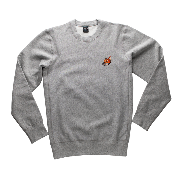 Heavyweight Crewneck Sweatshirt In Smoke Grey