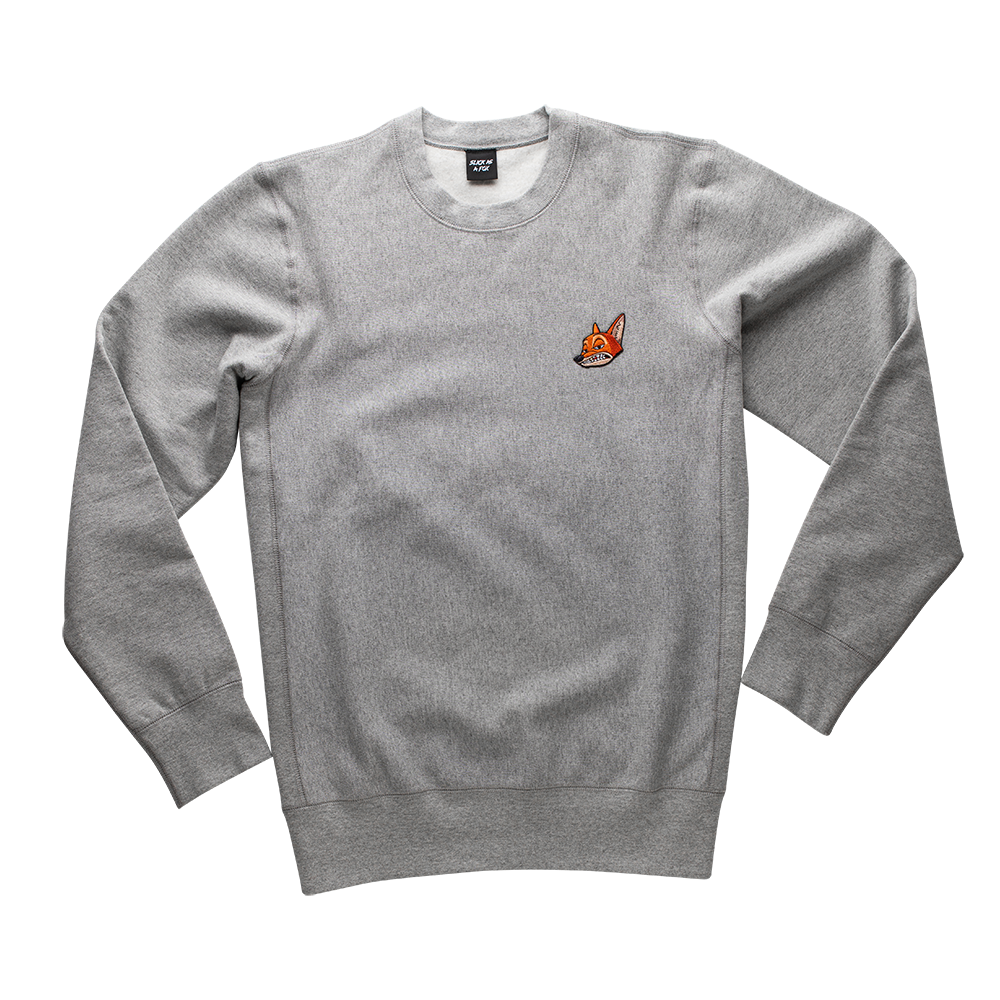 Heavyweight Crewneck Sweatshirt In Smoke Grey